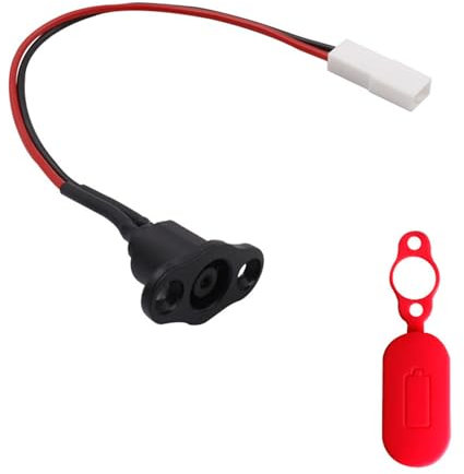 YiQinzcxg Charging Hole With Charging Cable Electric Bike Scooter Charging Port For Electric Bike Part