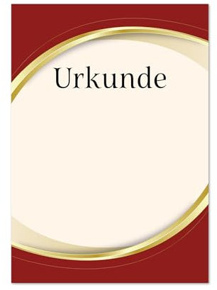 TypeStoff Urkunde Blanko für Gelegenheiten wie Auszeichnung, Belobigung und Jubiläum, privat, im Beruf oder im Verein - 5 Stück - MP-01505-05