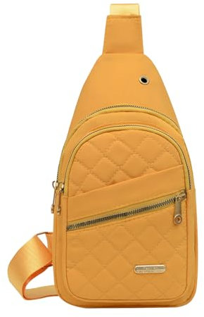 Nuevo Bolsos Bandolera Bolso de Pecho Mochila Sling Bolso Para VXj784 (Amarillo, Talla Única)