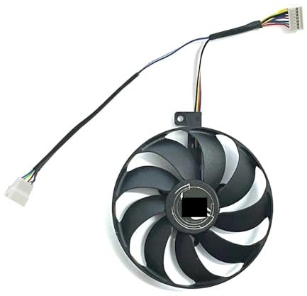 QKFTCSDW T129215SU 7Pin GPU-Kartenkühler-Lüfter, kompatibel mit RTX 2070 2080 SUPER Ti Gaming RTX2080 RTX2080Ti Lüfter(Y)