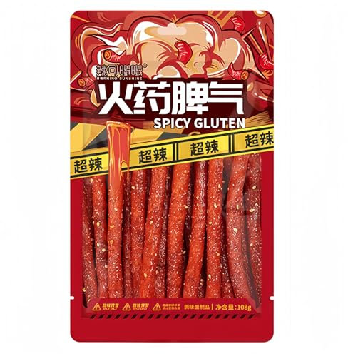 MKSDDF - 108 g de bâtons épicés chinois Latiao Nourriture chinoise Latio Bandes épicées Bâtons épicés Collations chinoises Collations de bureau Collations décontractées Collations de fête (bâtons