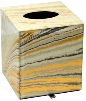 Kosmetiktücherbox für Zuhause/Büro Tissue-Box aus Glas for Zuhause, Wohnzimmer, Esstisch, goldene Schubladenbox, Couchtisch, Aufbewahrungsbox, dekorative Ornamente Taschentuchbox