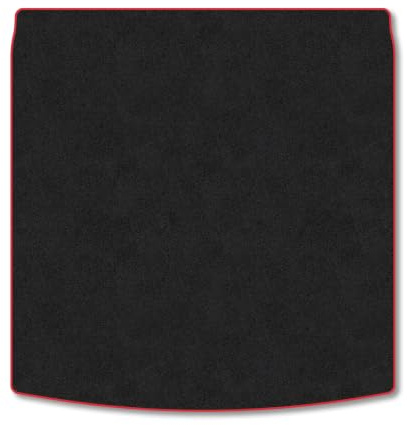 VW Golf (2013-2020) [Estate] Carpet Boot Mat | Red Edge Trim Tailored Fit Boot Liner Full Coverage Protection Accessories Easy Clean Anti Slip Made in the UK
