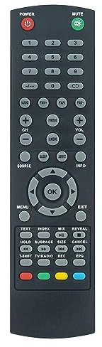 Mando a Distancia de Repuesto Aptos para Nevir LCD TV NVR-7707-24RD-N NVR-7707-32RD2-N NVR-7707-40FHD2N NVR-7709-24RD2_N NVR-7710-22FHD2-N NVR-7425-40HD-N NVR-7707-24RD2-N NVR-7707-39RD2S-N