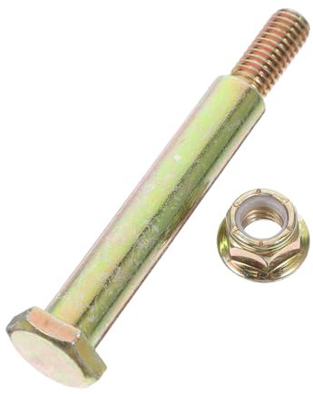 ibasenice Universal Lawn Mower Wheel Bolt Set 193406 Compatible Steel Screw Bolts for Rear Wheels