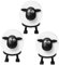 Cute Sheep Toilet Roll Holder, Small Animal Novelty Toilet Roll Holder - Easy Install, Bathroom Tissue Storage, Fun Home Decor Gift (3 Sheep)