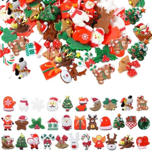 Narunii Miniatyr julfigur, miniatyrtomtehartsfigurer, julharts, miniatyrprydnad, juldekoration, gran, miniatyr juldekoration (88 st julminiatyrprydnad)