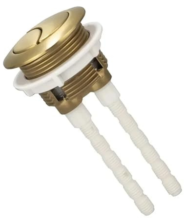 Offset Wrench 1pcs 38mm Brushed Brass Gold Toilet Flush Cistern Button Close Coupled Toilet Push Button Flush Valve Dual Flush Button Bathroom