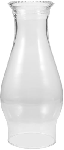 SKISUNO Pantalla de Cristal para Lámpara de Queroseno de 7,5 CM, Cubierta de Vidrio Retro para Lámparas de Aceite, Adecuado para Uso en Exteriores y Decoración de Salas de Estar