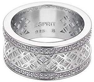Esprit Damen-Ring star flash silver 925 Sterlingsilber 56 Zirkonia farblos Gr. 18 ESRG91709A180