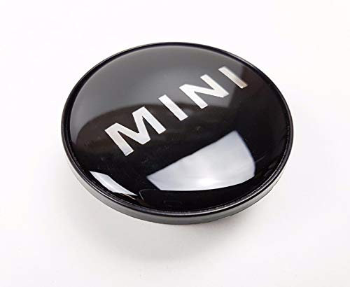 Mini 36131171069 Original-Radnabenabdeckung, schwarz, mit Mini-Schriftzug, 50 mm