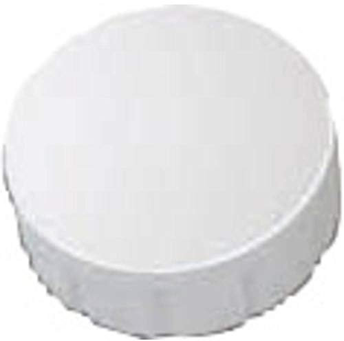 Magnet Maulsolid, Rundmagnet, bruchsicherer Kunststoff, 150 g Haftkraft, 15 x 7 mm, weiß, 6161502