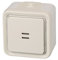 Legrand – Poussoir lumineux Plexo de surface (moderne) couleur blanc