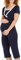 Herzmutter Pyjama Grossesse - Pyjama Maternité Allaitement - Vêtement de Nuit - pour Femme Enceinte - Pyjama Ensemble Maternité - Pantalon midi - Manches Courtes - 2500 (XL, Bleu)