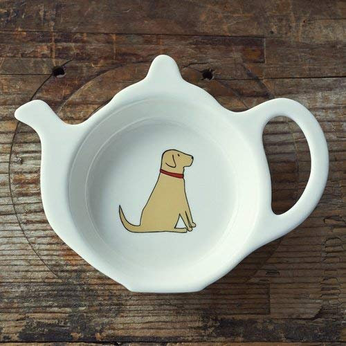 Sweet William Teabag Dish, Forme de théière, Labrador Jaune