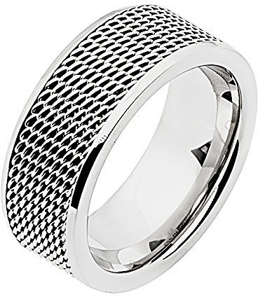 Zeeme Stainless Steel Unisex Ring Edelstahl Glänzend ohne grau 389070031