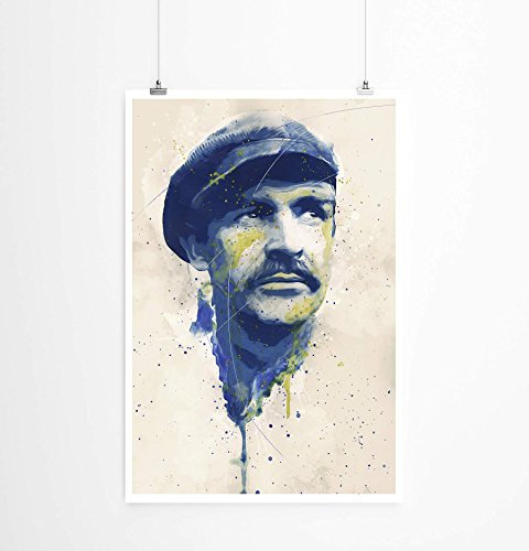 Paul Sinus Art Sean Connery I 90x60cm auf Masterclass Metallic Pearl High Gloss Photo Paper