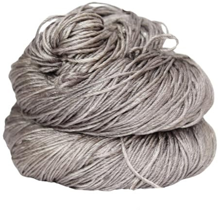 Knitsilk 3-lagiges Spitzengarn aus 100 % Maulbeerseide, perfekt zum Stricken, Häkeln und Weben, hochwertiges Seidengarn für luxuriöse Projekte. (50 g, 260 m, Bronze)