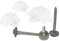 Abstandhalter 70/18 für Trapez + Spenglerschrauben 4,5x45 100 Stück Edelstahl A2