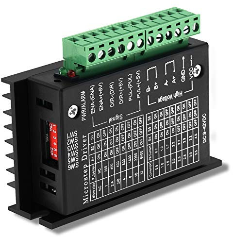 Twotrees Schrittmotortreiber, TB6600 4A 9-42V Nema 17/23 CNC-Steuerung Einzelachsen Hybrid - Verbesserte Version 1 PCS