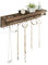 SoCal Buttercup Rustikaler Halsketten- und Schmuck-Organizer – Hängende Wandhalterung – Montierte Holz-Halterung für Ohrringe, Halsketten, Armbänder und viele andere Accessoires Bottom Shelf Rustikal