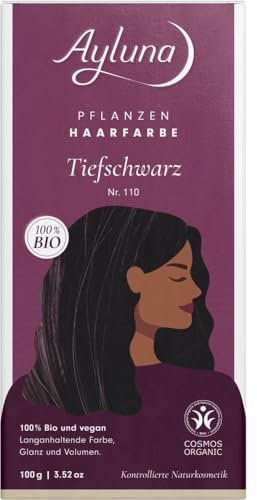 Pflanzenhaarfarbe Tiefschwarz