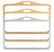 LanyardsTomorrow Porte-badge horizontal double face en aluminium pour 2 cartes CR80 86 mm 54 mm Argenté