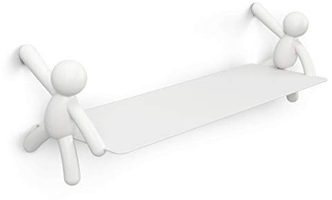 Umbra Buddy schwebendes Wandregal Shelves & Magazine Racks, Steel, White, Einheitsgröße