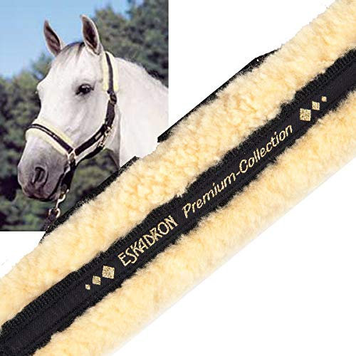 Eskadron Lammfell Halfter Premium schwarz, Größe:Pony 2