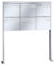 RENZ/Tetro / 5er Freistehende Briefkastenanlage Standbriefkasten mit Sprechfeld / V4A-Edelstahl/Volumen 17 L/mit Fußplatten/Dein-Briefkasten.de