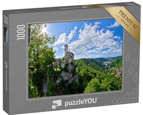puzzleYOU: Puzzle 1000 Teile „Schloss Lichtenstein im Echaztal“ – aus der Puzzle-Kollektion Burgen