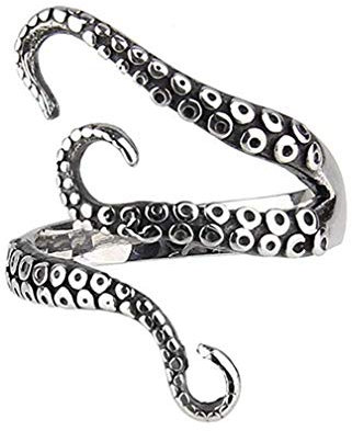 U-K Octopus Form Ringe Retro verstellbar Männer und Frauen Personalisierter Punk Rock Ring