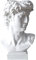 David Sculpture Pen Holder Resin Makeup Brush Pencil Holder Funny David Stute Desk Stationery Organizer for Home Office School Desktop Storage