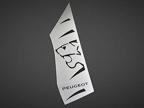 autoCOVR Repose Pieds en Acier pour Peugeot.3008 II et 5008 II - 1 Pièce Inox Sport Pédalier Pédales Argent Marchepied Inoxydable Brossé 3008 accessoires