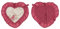 Blanc Mariclò Collezione Primo Bacio Presina a cuore 18 x 18 cm 100% Cotone
