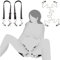 4-IN-1 Nippelklemmen Brustwarzen Klitoris Clip mit Kette & 2 stk Schamlippen Klemmen Spreader Riemen,Einstellbar Nipple Clamps Bondageset Fessel Set,Fetisch SM Sexspielzeug für Paare Extrem Sex