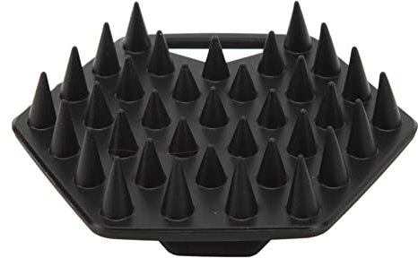Brosse à Barbe pour Homme, Brosse Exfoliante pour le Visage, Nettoyage en Profondeur, Brosse à Barbe en Silicone Doux avec Ventouse, Accessoire de Salle de Bain (Noir)