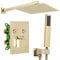 Rea FENIX DAVIS L.GOLD BOX INCASSO Set Doccia Sistema Doccia in Ottone per Bagno (Oro)