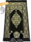 Imanpaper® Gebetsteppich Islam Tesbih schwarz 10 stück I Extra dünn to go I Platzsparend Geschenk für konvertierte Geschwister 1,20 x 0,70m | Seccade Salah Sejadah Islamic Prayer Rug