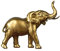 Tauzveok Elefant Deko Groß, Golden Elefanten Skulptur, für Dekoration Wohnzimmer, Büro, Bücherregal, Schlafzimmer, Mama Geschenk, Harz