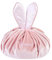 Groß Schminktasche, Kordelzug Kulturbeutel, Tragbare Kosmetiktasche Mit Kordelzug,Portable Lazy Bag, Make-up Schminktasche，Kaninchen Kordelzug Kosmetiktasche für Kinder Damen Mädchen(Rosa)