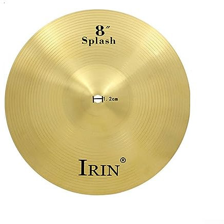 Piatti in ottone per percussioni Splash Crash Hi-Hat, piatto per batteria per principianti, musicisti professionisti, 20,3 cm