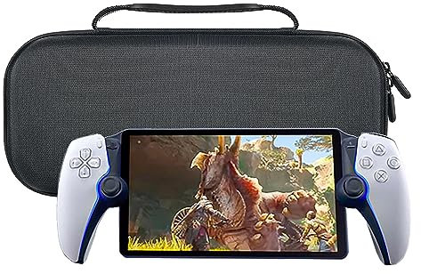 Voikoli Schutzhülle aus EVA-Material, kompatibel mit PlayStation Portal Remote Player, stoßfest, stilvoll und langlebig (schwarz)