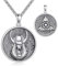 YAFEINI Ägyptische Kette S925 Sterling Silber Anubis Auge des Horus Halskette Ägypten Skarabäus Anhänger Schmuck Geschenk für Herren Daman (Anubis)