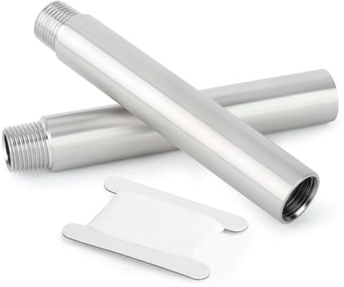 ERGAOBOY 2 Pezzi 150mm 3/4 Femmina x 3/4 Maschio BSP Nipplo Cast Tubo in Acciaio Inossidabile 304 Raccordi