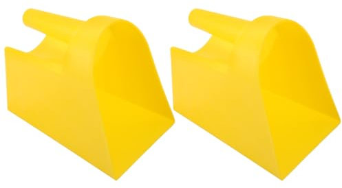 YARNOW 2 Pz Pala Di Alimentazione in Plastica Appositamente Allargata Per L'allevamento Paletta Per Mangime Per Grande Pala Da Giardino Paletta a Mano Attrezzi Da Giardino Piatto