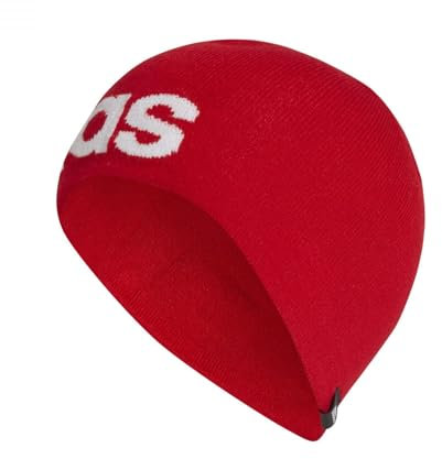 adidas Unisex Daily Beanie, Better Scarlet/White, L