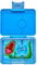 yumbox Caja para refrigerios Surf Blue con bandeja de dinosaurio - Bento de 3 compartimentos 6.7x5.1x1.8 | Apto para niños | Bocadillos Saludables | Sin BPA y fácil de limpiar