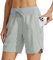 WILLIT Damen Shorts Sporthose Kurz High Waist Laufhose Sommer Laufshorts Schnelltrocknend Wanderhose Kurze Hose Sport Fitness Running mit Taschen 7 Hellgrau M