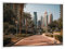 artboxONE Poster mit weißem Rahmen 18x13 cm Städte Dubai Marina Skyline - Bild Dubai hochhäuser Skyline